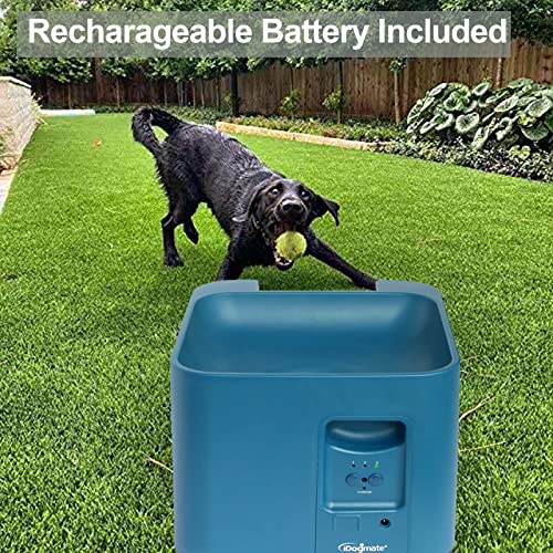 Automatic Dog Ball Launcher - Rechargeable Tennis Ball Thrower for Big/Medium-Sized Dogs - Remote Control - 3 Balls (2.5 inches) - Indoor/Outdoor Toy