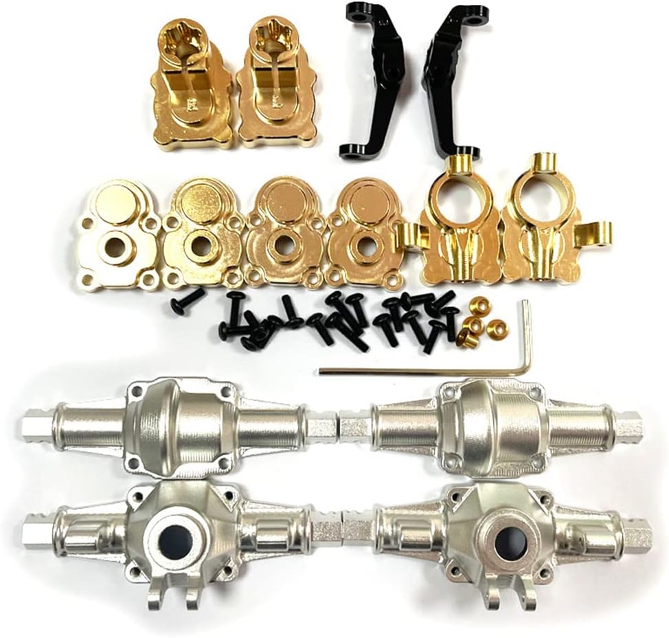 Pyatofy Messing Radadapter Für 1/18 RC Autos - Sechskant Adapter Set Mit Bremsscheiben