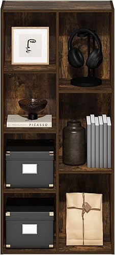 Miniatura 177 de Furinno - Estantería de cubos de 2 niveles serie Luder para libros y almacenamiento, color roble francés Roble francés,Pino