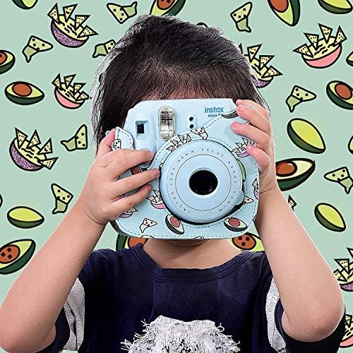 Protective & Portable Case Compatible with Fujifilm Instax Mini 11 Instant Camera with Accessories Pocket and Adjustable Strap. (Green)