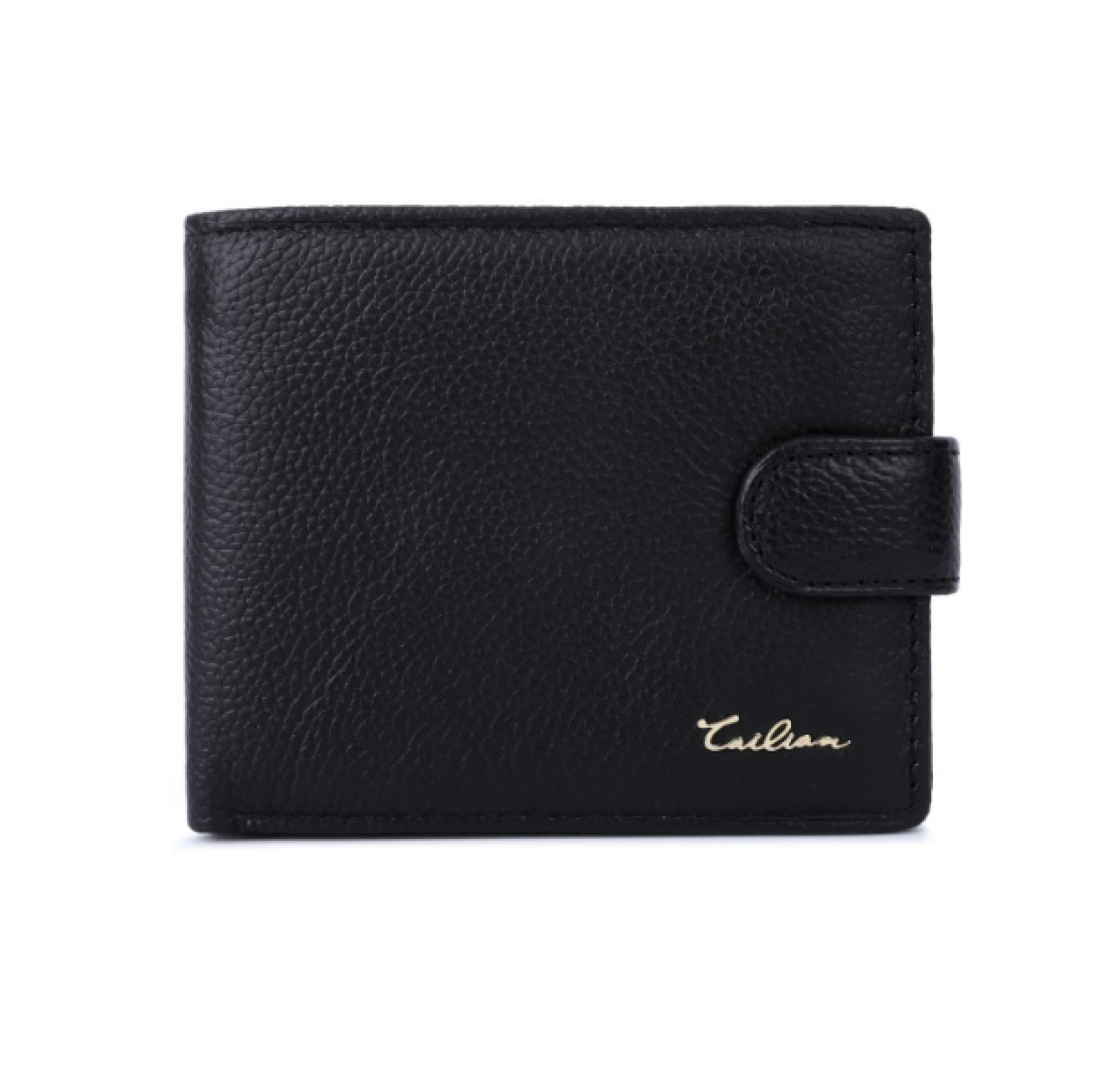 KORP 2-Piece Tailian Men's Wallet Top Layer Cowhide Wallet Wallet Wallet Wallet Short Leather Classic Wallet Men's Gift Box