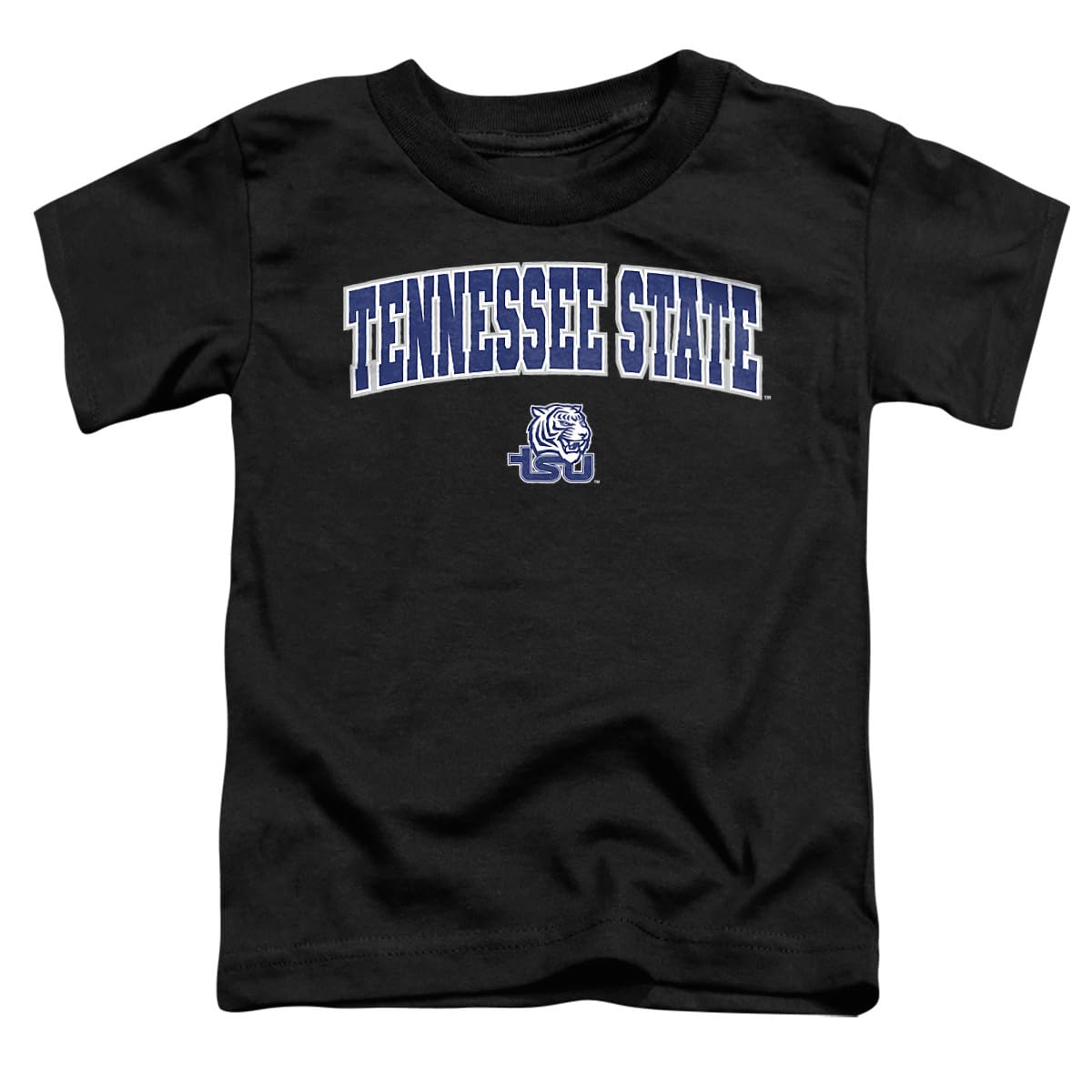 LOGOVISION Tennessee State University Arch Logo Black Kids T Shirt (4) for Toddler Boys and Girls, Black