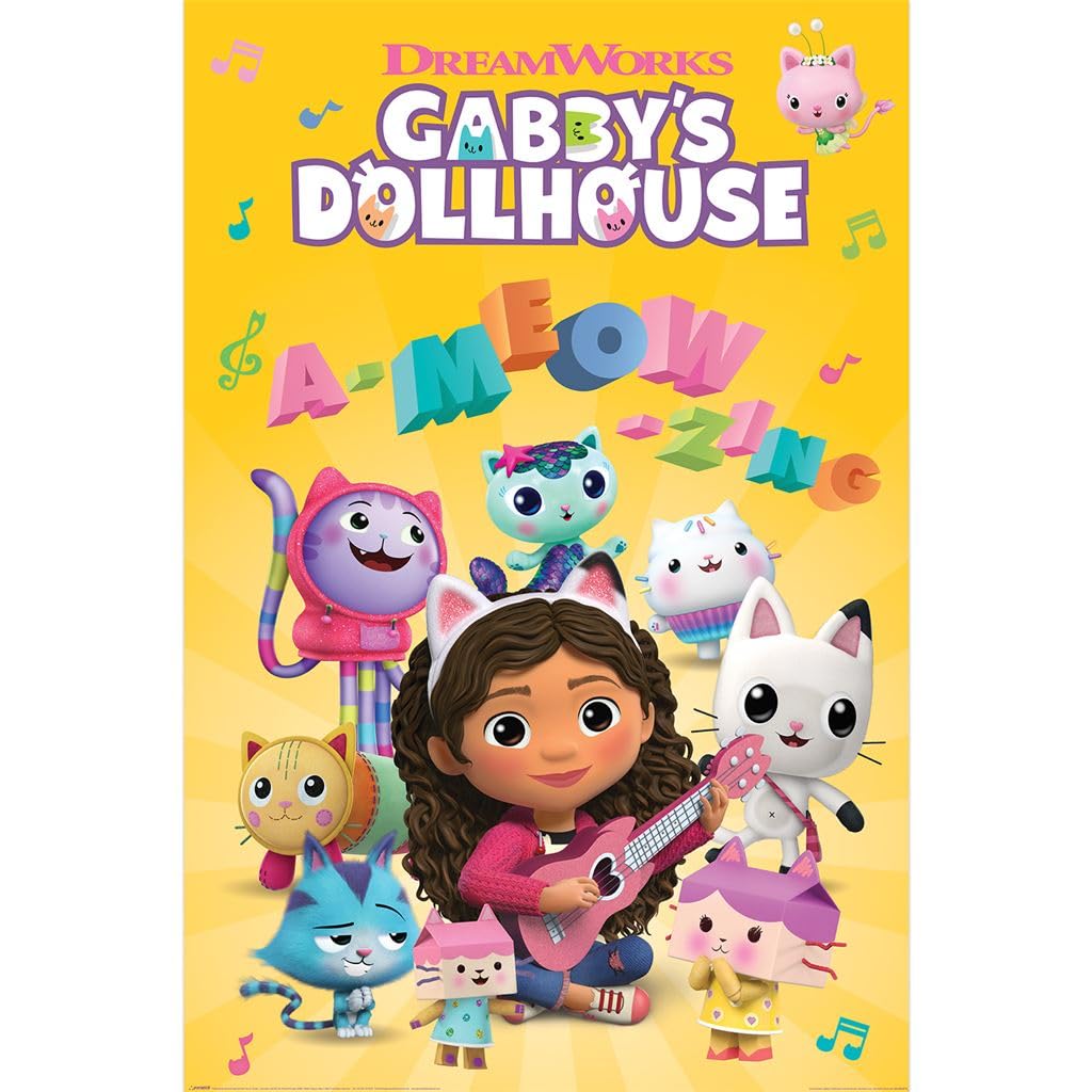 Pyramid International Official Maxi Poster – Gabby'S Dolls House (Ameowzing) | Decorative Wall Art | 61cm x 91.5cm Poster for Bedrooms, Dorms & Fans