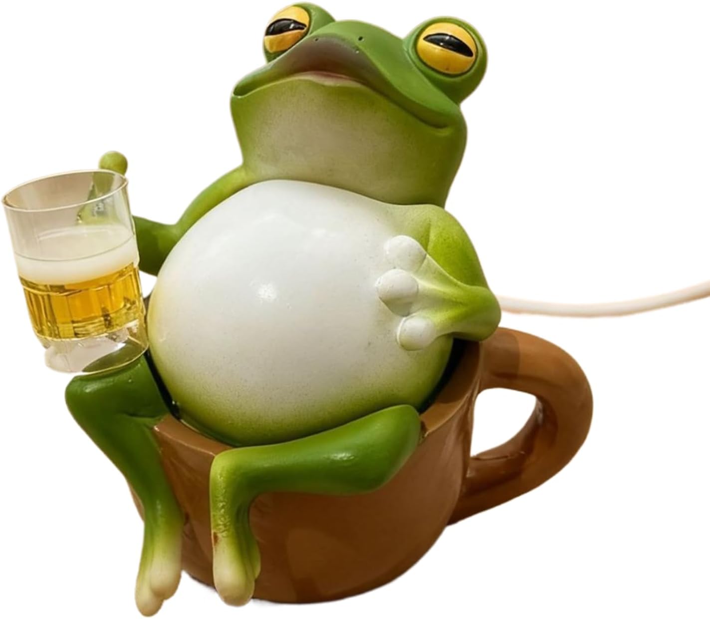 Frog Light,Drinking Beer Frog Decor Resin - Night Light Bedside Lamps | for Home Decor Bedroom Living Room Dorm Apartment Kids Christmas Birthday Holiday Party
