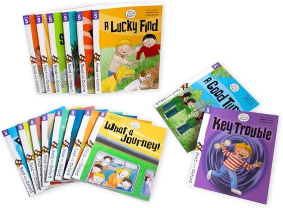 Biff, Chip and Kipper Stage 5 Read with Oxford: 6+: 16 Books Collection Set