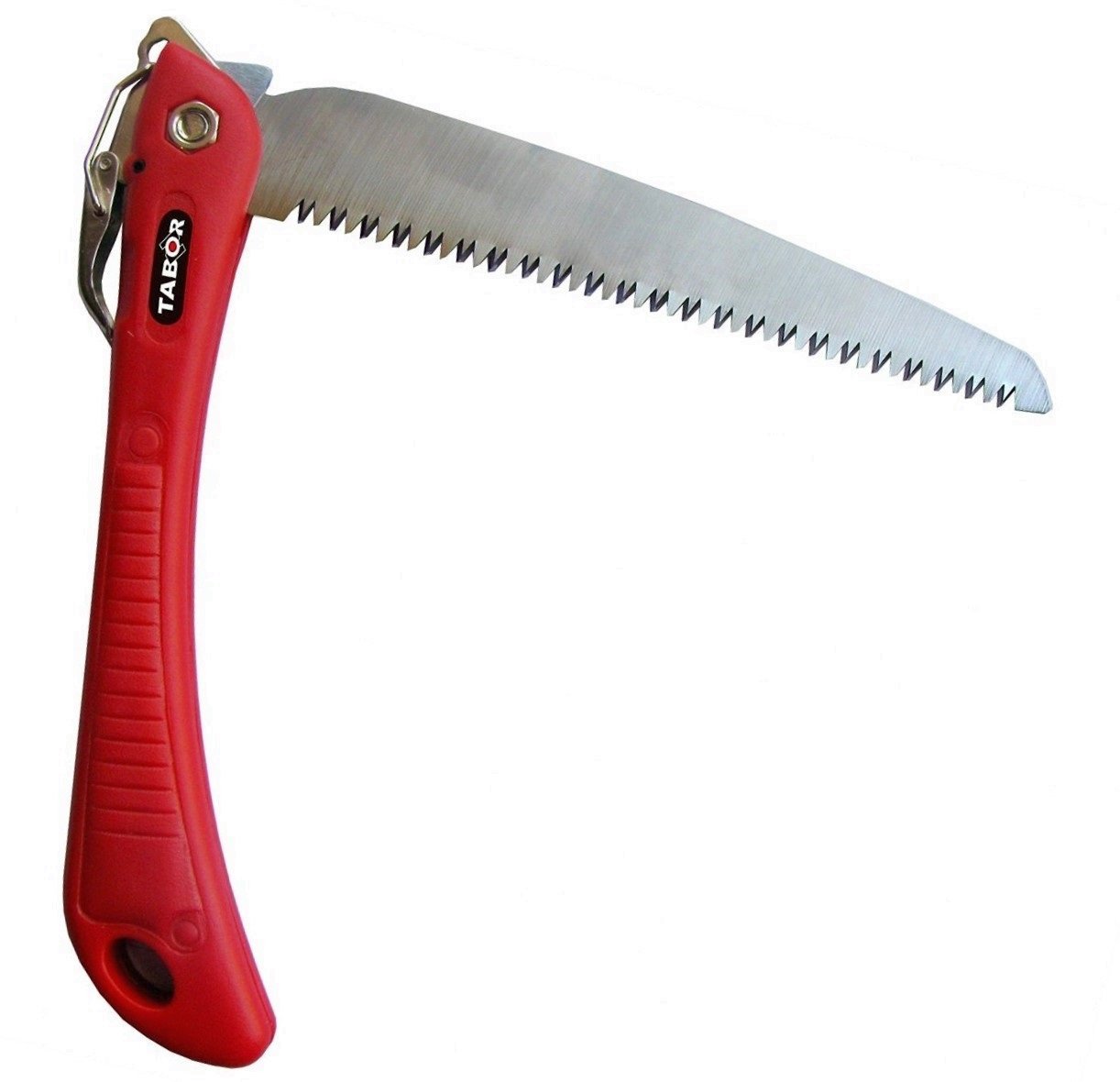 TABOR TOOLS Folding Saw with 8 Inch Straight Blade and Solid Grip Handle, Hand Saw for Pruning Trees, T Branches, Camping, Clearing Forest Trails. T6. (Straight Blade 8 Inch)