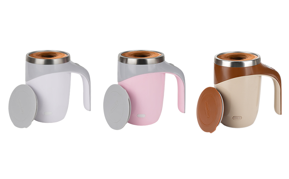 Taza automática para mezclar café de acero inoxidable 400 ml miniatura 7