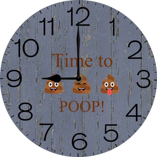 Geroclonup Regalos de cumpleaños para novio, reloj de pared redondo de madera, silencioso, sin tictac, regalo de San Valentín, 25 x 25 cm, reloj de pared redondo de madera, silencioso, sin tictac,