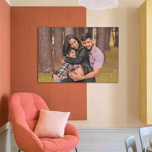 Miniatura 3 de SIGNFORD Papel de pared personalizado pequeño autoadhesivo para pared, arte de pared personalizado con fotos familiares, decoración de pared