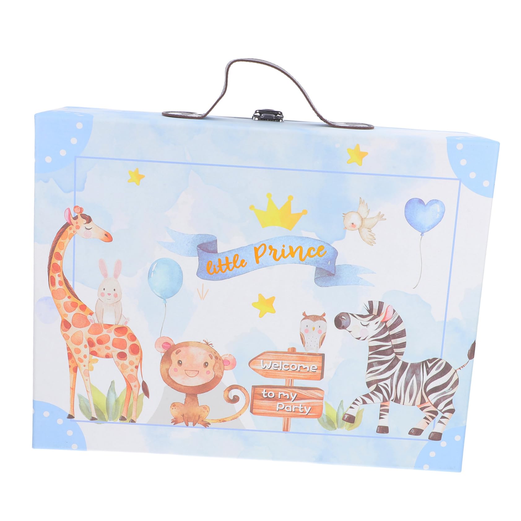 POPETPOP Caja De Para Recién Nacidos Diseño De Animales Caja De Mano Para Fiestas y Viajes Organizador De Shower Práctico Para Bebés