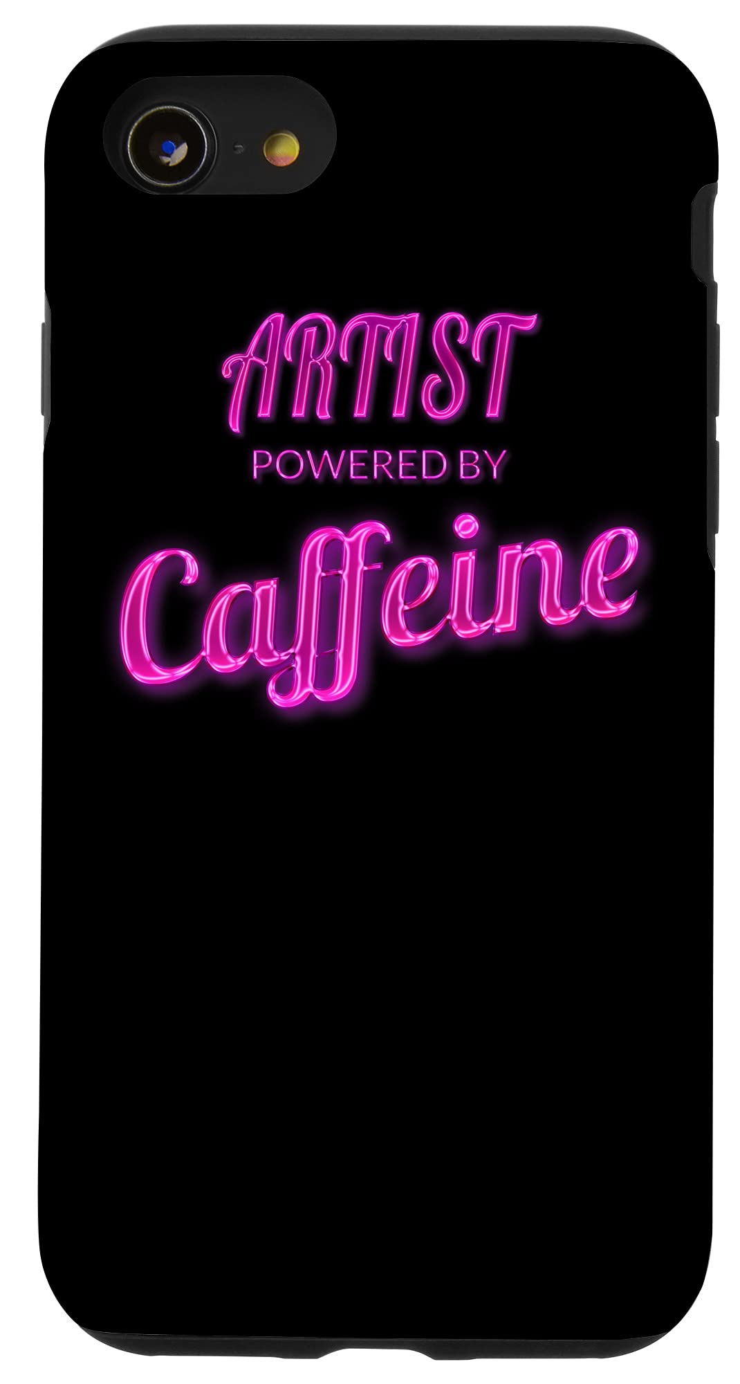 iPhone SE (2020) / 7 / 8 ARTIST POWERED BY CAFFEINE, PAINTING, FUN Case
