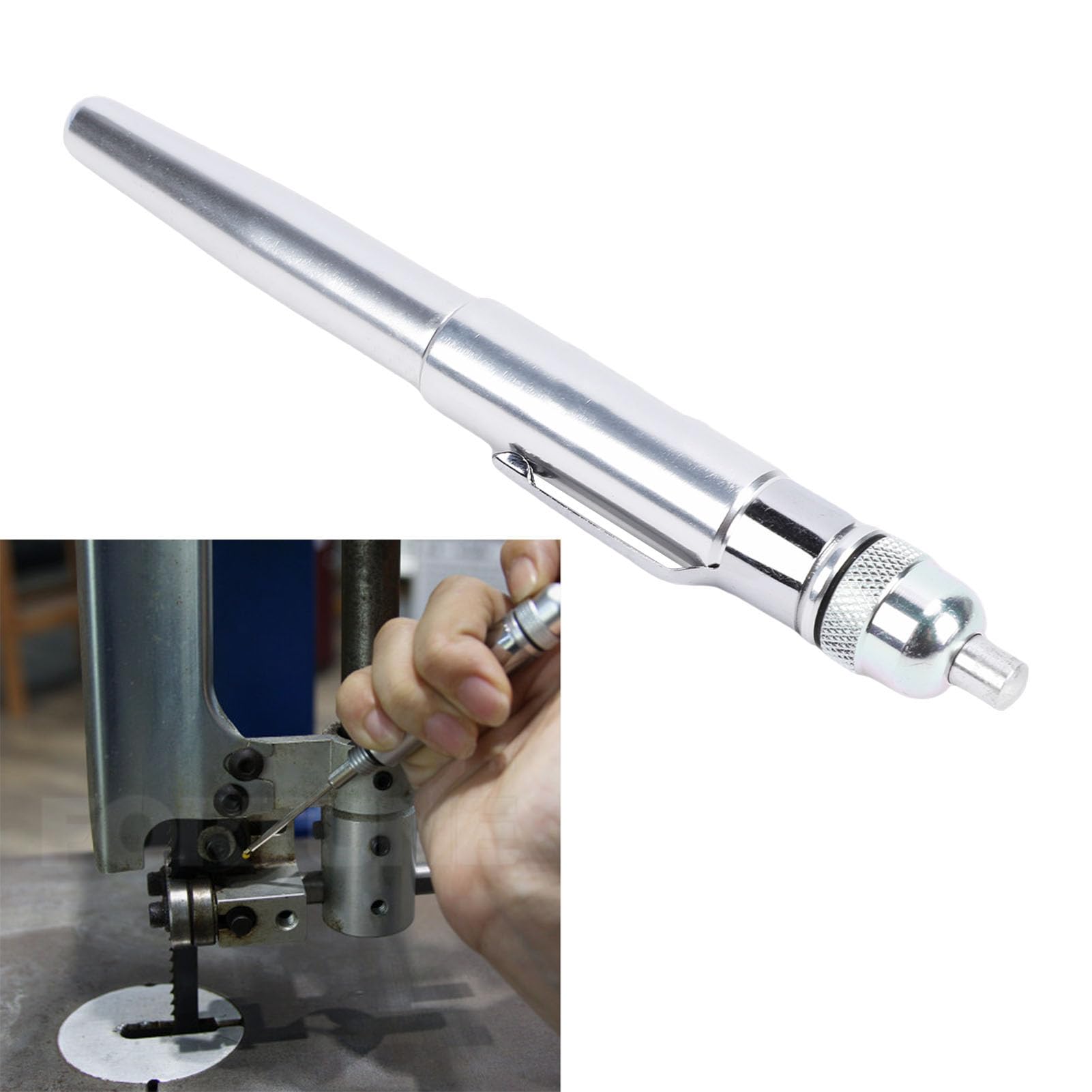 Yctze Stylo Huileur de Précision, Lubrifiant en Aluminium pour L'entretien des Machines et la Réparation Automobile, Applicateur D'huile Portable de 15 ML avec Pointe D'aiguille et