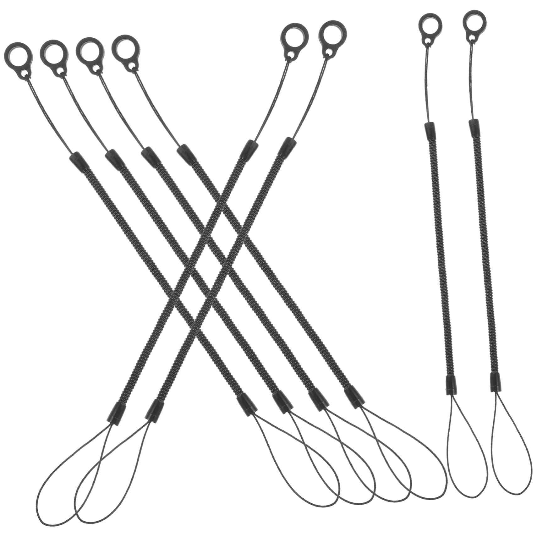 NAMOARLY 8pcs Stylus Pen Lanyard Holder Anti-Lost Rope for Women Coiled Pencil Loop Tether Lanyard Pen Bungee Cord