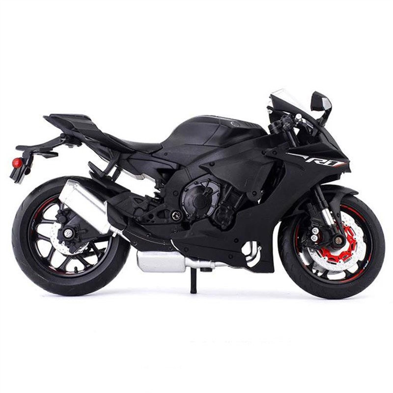 SEYXF Motorbike Toy Motorcycle Simulation Diecast Model Collection Gift 1:12 for Y-AMAHA YZF-R1(Black- Silver)