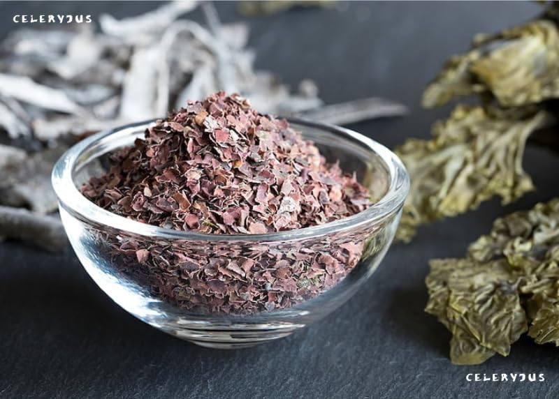 Celeryjus Dulse Flakes, 16 oz, Hand-Harvested Atlantic Sea Vegetable, Gluten-Free
