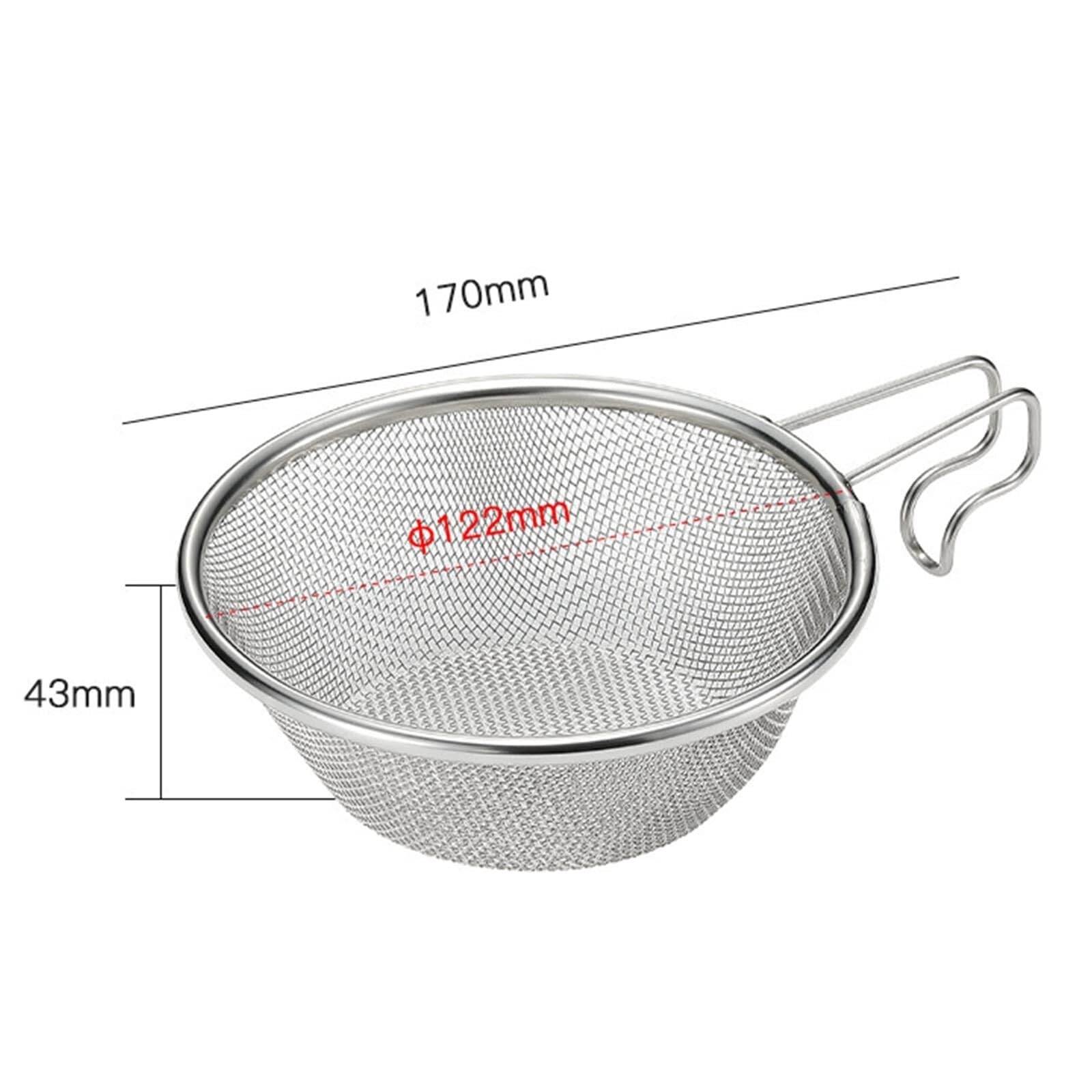 Sitko Kuchenne Durszlak Ze Stali Nierdzewnej Outdoor Camping Supplies Wędkarstwo Narzędzia Kuchenne Łyżka Do Odcedzania
