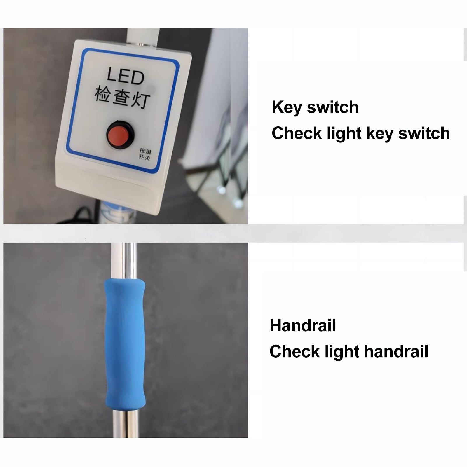Lampada per Visita Medica a LED, Lampada Chirurgica, Lampada Mobile per Visita Medica con Lampada a Collo D'Oca Flessibile