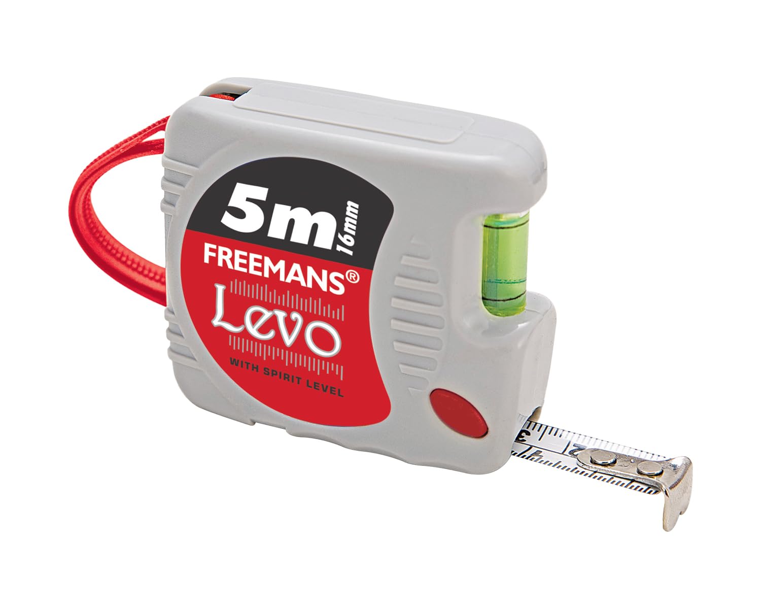 FREEMANS Levo Steel Measuring Tape 5 Meter X 16 Mm with Level Measuring (1.00)