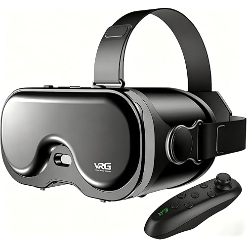 VR Headset for Phone, 3D Family Anti-Blue Eyes Protected HD Lenses, 120° FOV Virtual Reality Headsets VR Goggles for iPhone17/16/15/14/13/12/11, Samsung, Android