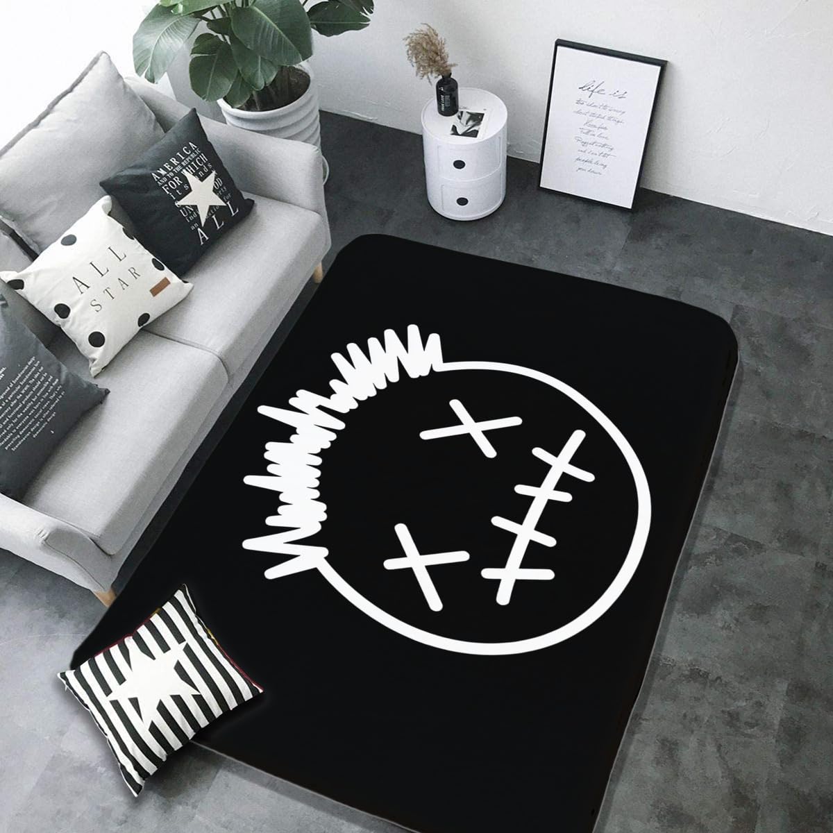 Amazon | トラヴィス スコット Travis Scott ラグ カーペット 洗える