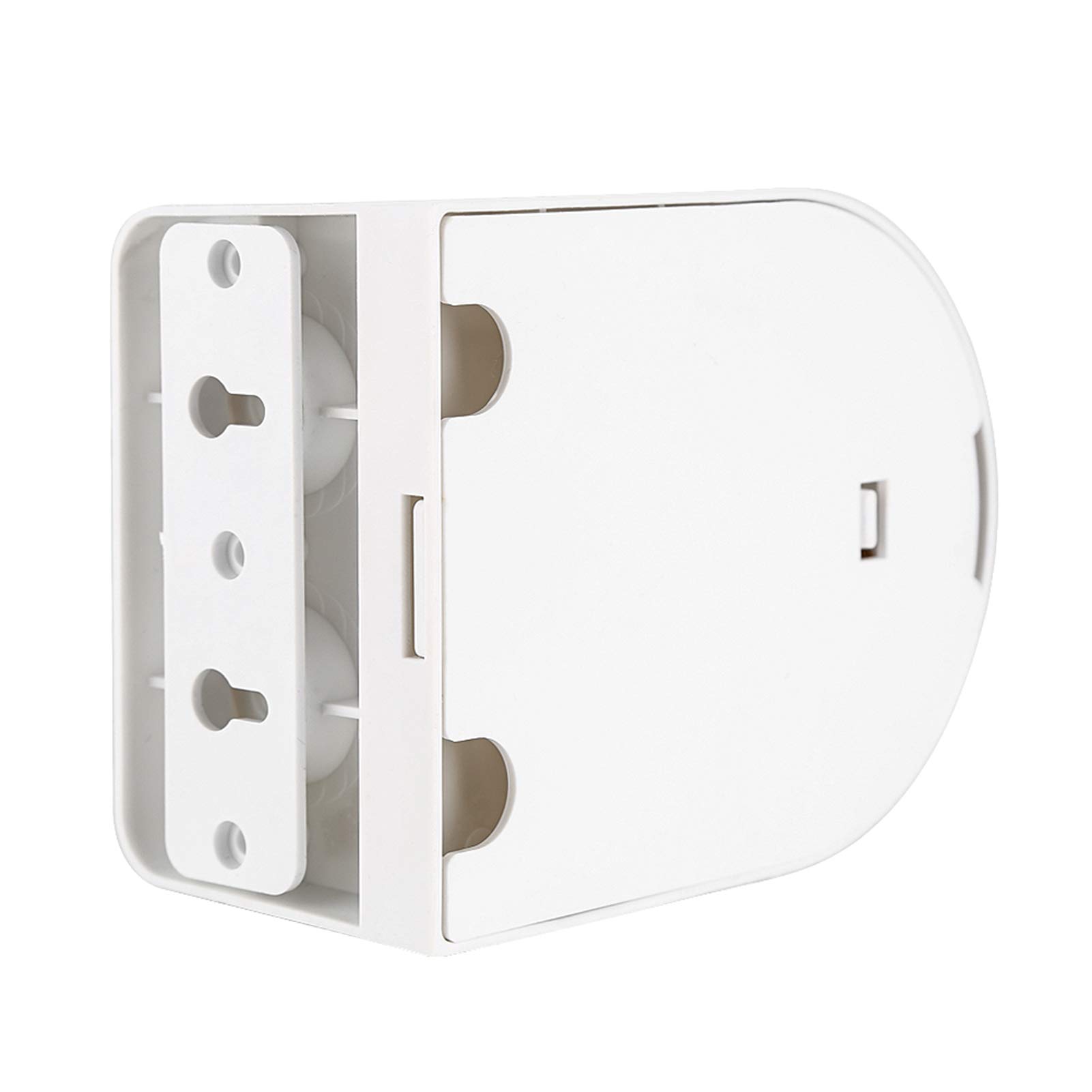 Camera Bracket, White Plastic Camera Mount Bracket Wall Mounted Easy Installation Durable Sturdy with Installation Screws for CCTV Camera Type