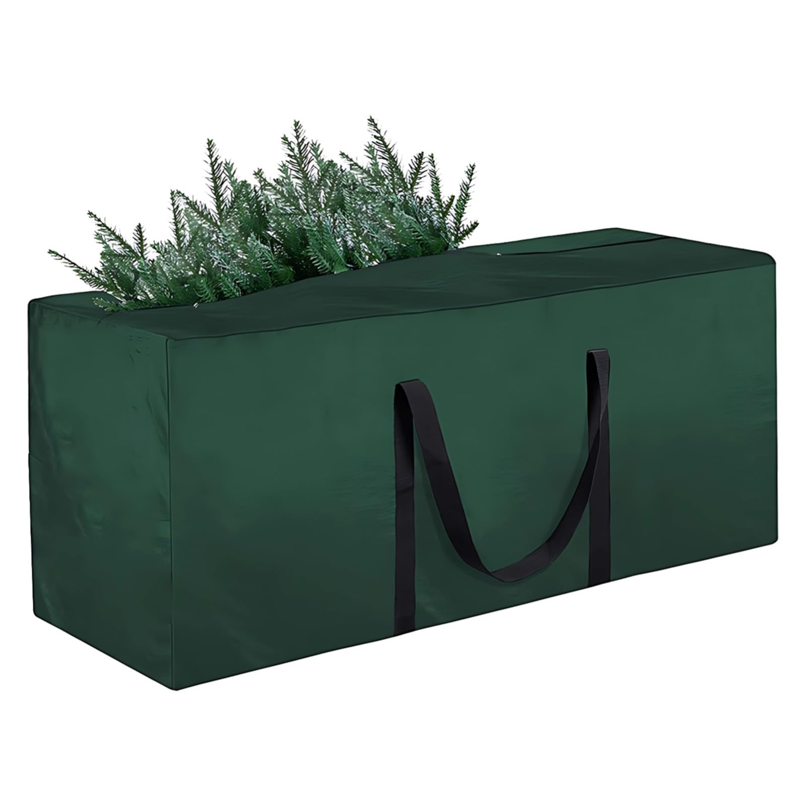 Contenitore per albero di Natale extra large, in tessuto Oxford verde impermeabile, borsa per spostare e organizzare, antipolvere, grande capacità, 173 x 76 x 51 cm, XL