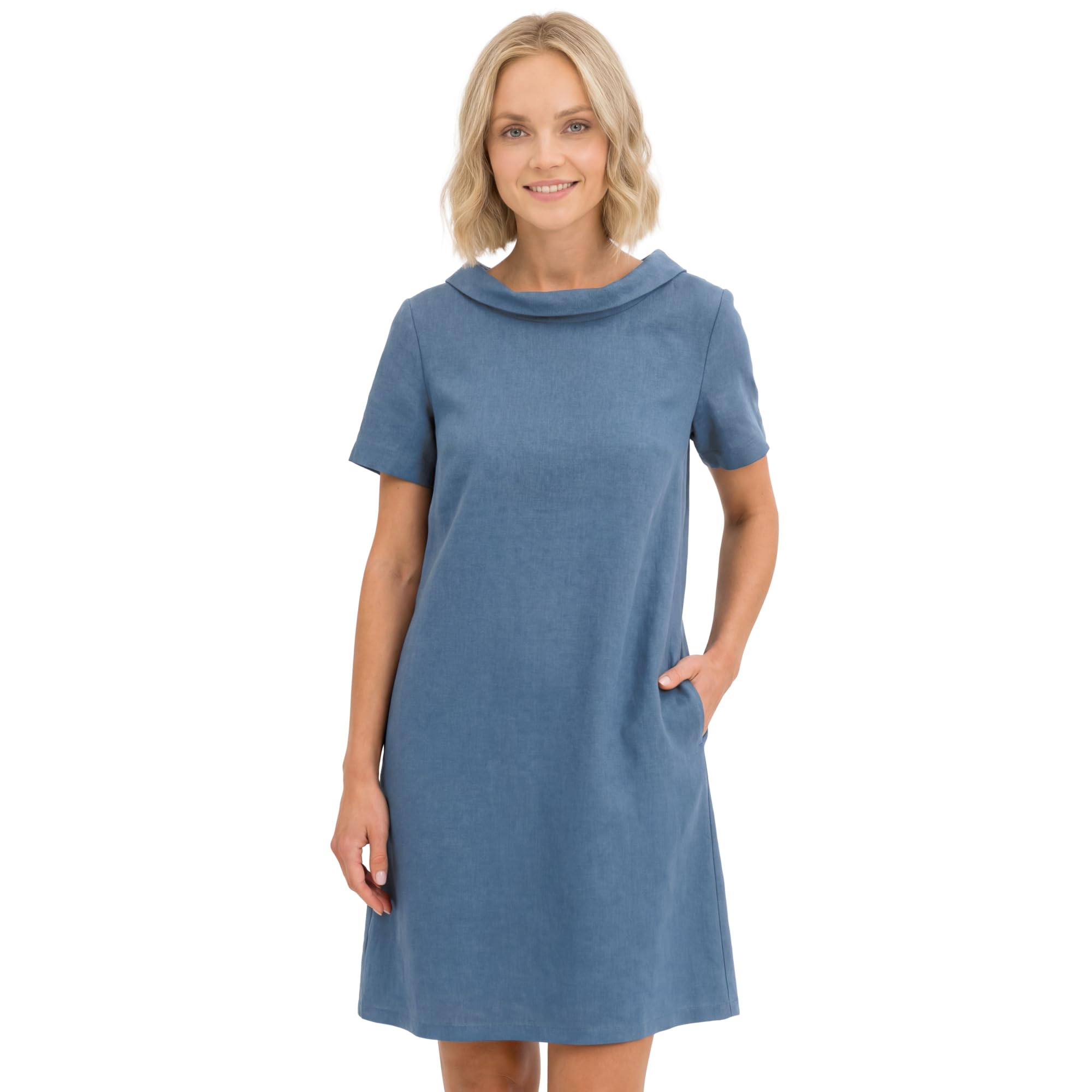 LeMuse Women’s Linen A-Line Dress