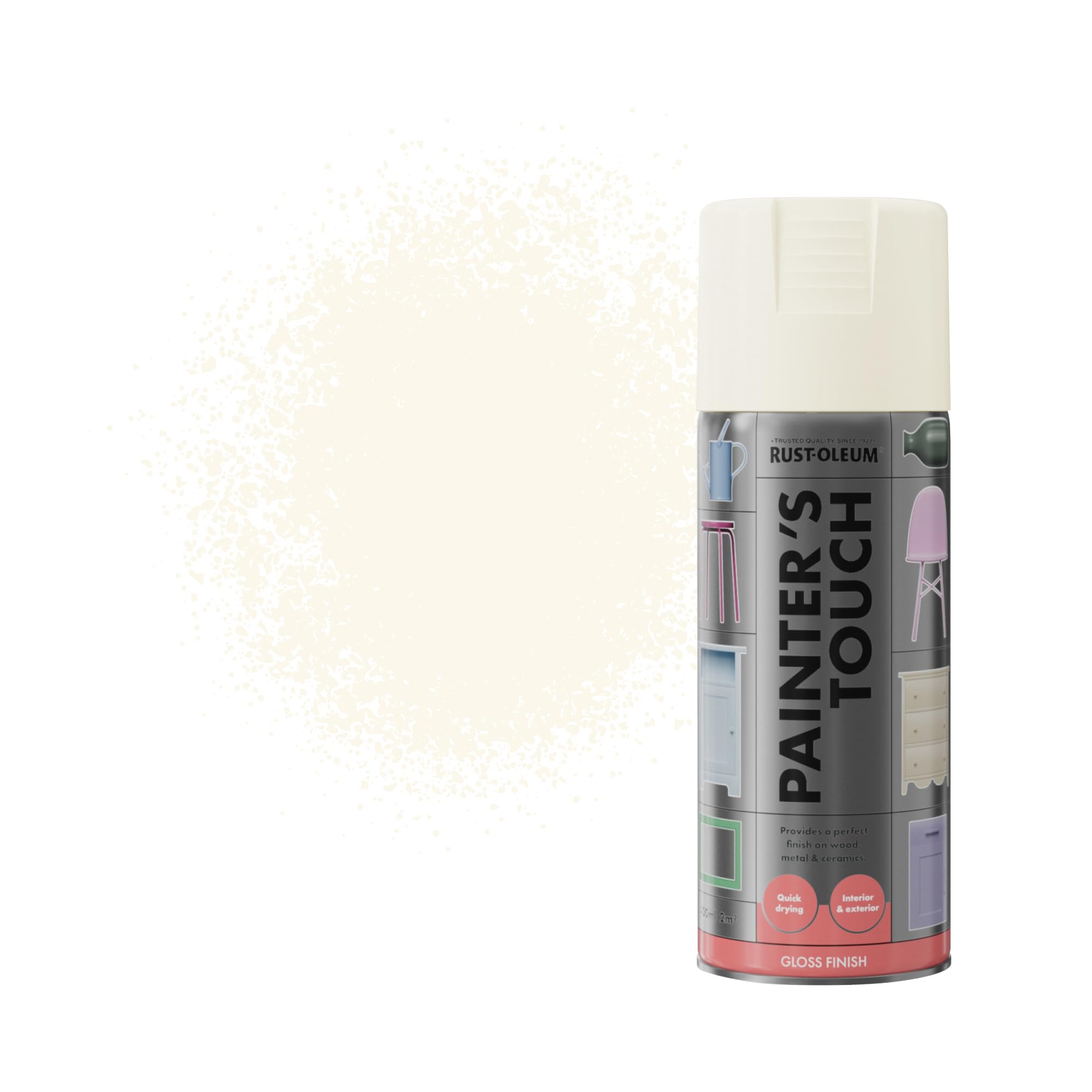 Rust-Oleum 400ml Painter's Touch Spray Paint - Ivory Bisque Gloss