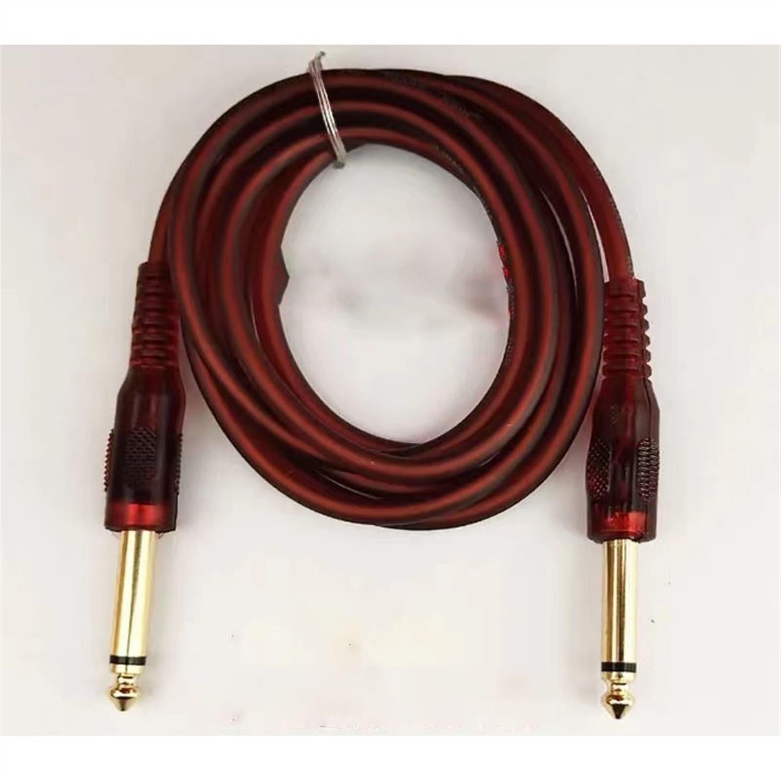 Cables para instrumentos Cable De Macho A Macho Para Guitarra Eléctrica Cable De Conexión Para Teclado Electrónico Cable De Conexión De Cable Blando Para Micrófono(1.5m)