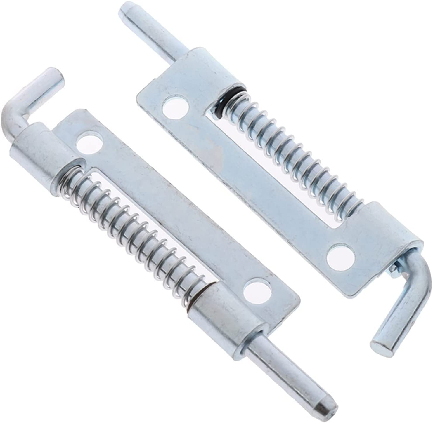 NVSFZGIYG Slide Latch,Gate Bolt Lock, Sliding Door, 1Pc Metal Silver Color Barrel Spring Loaded 3.54(L)
