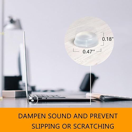 Miniatura 8 de 192 piezas de parachoques autoadhesivos transparentes para puerta de gabinete, solución cilíndrica de ruido fuerte y sin daños ni arañazos para