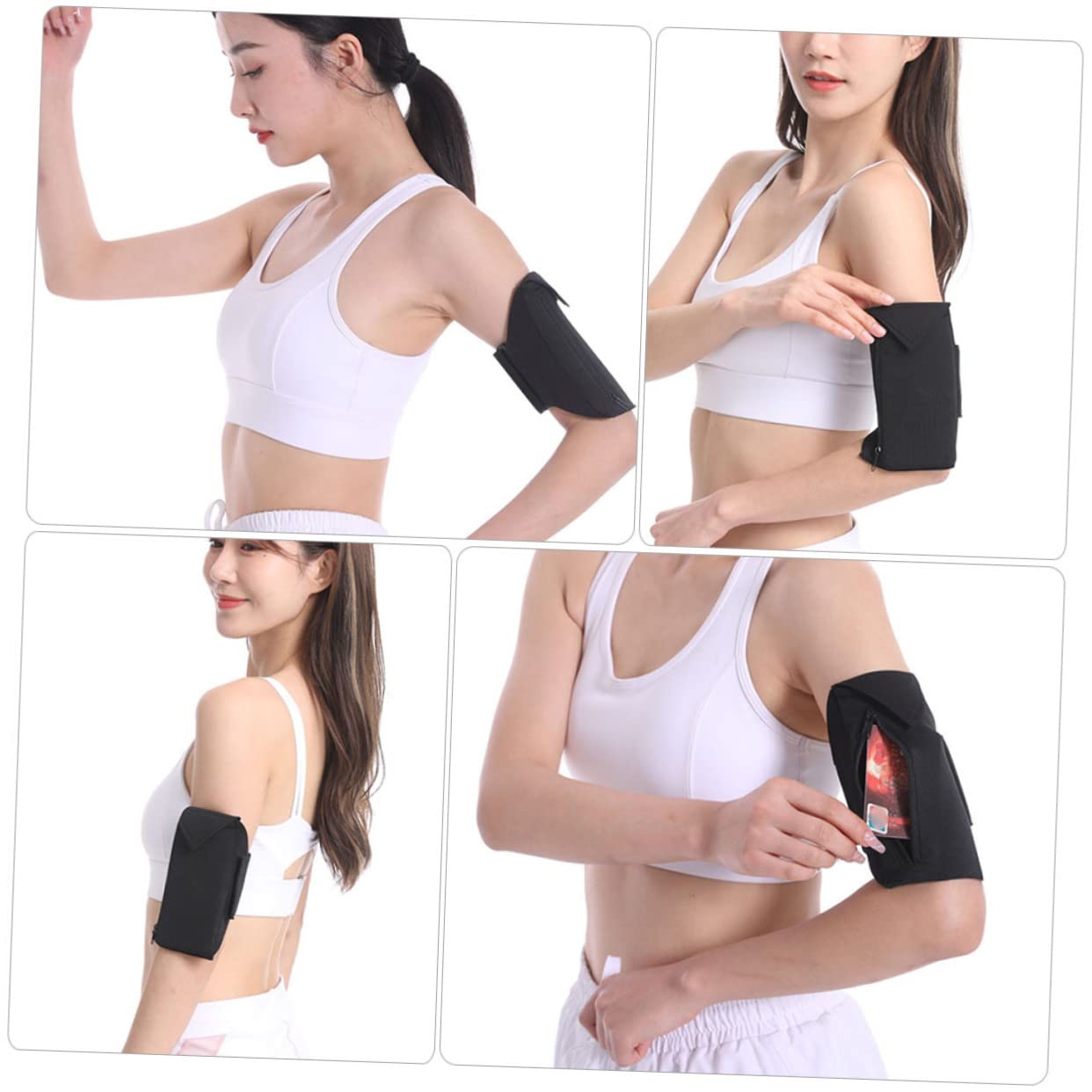 Gatuida 3stücke Outdoor Sport Handyarmtasche Verstellbare Handytasche Für Joggen Fitness Radfahren Multifunktionale Handytasche Für Mobiltelefone