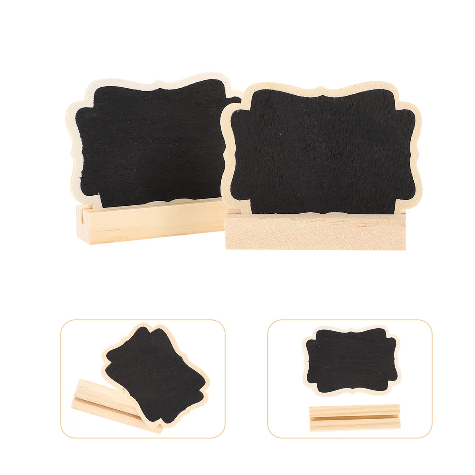 GRIRIW Chalkboard Signs Hanging 10 Sets Decorative Mini Chalkboard Wooden Stand