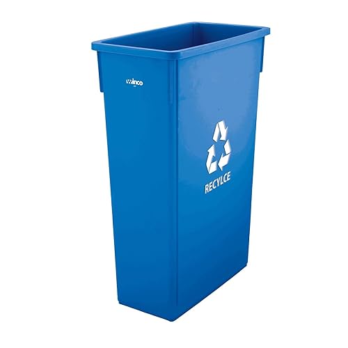Winco Contenedor de reciclaje azul PTC-23L