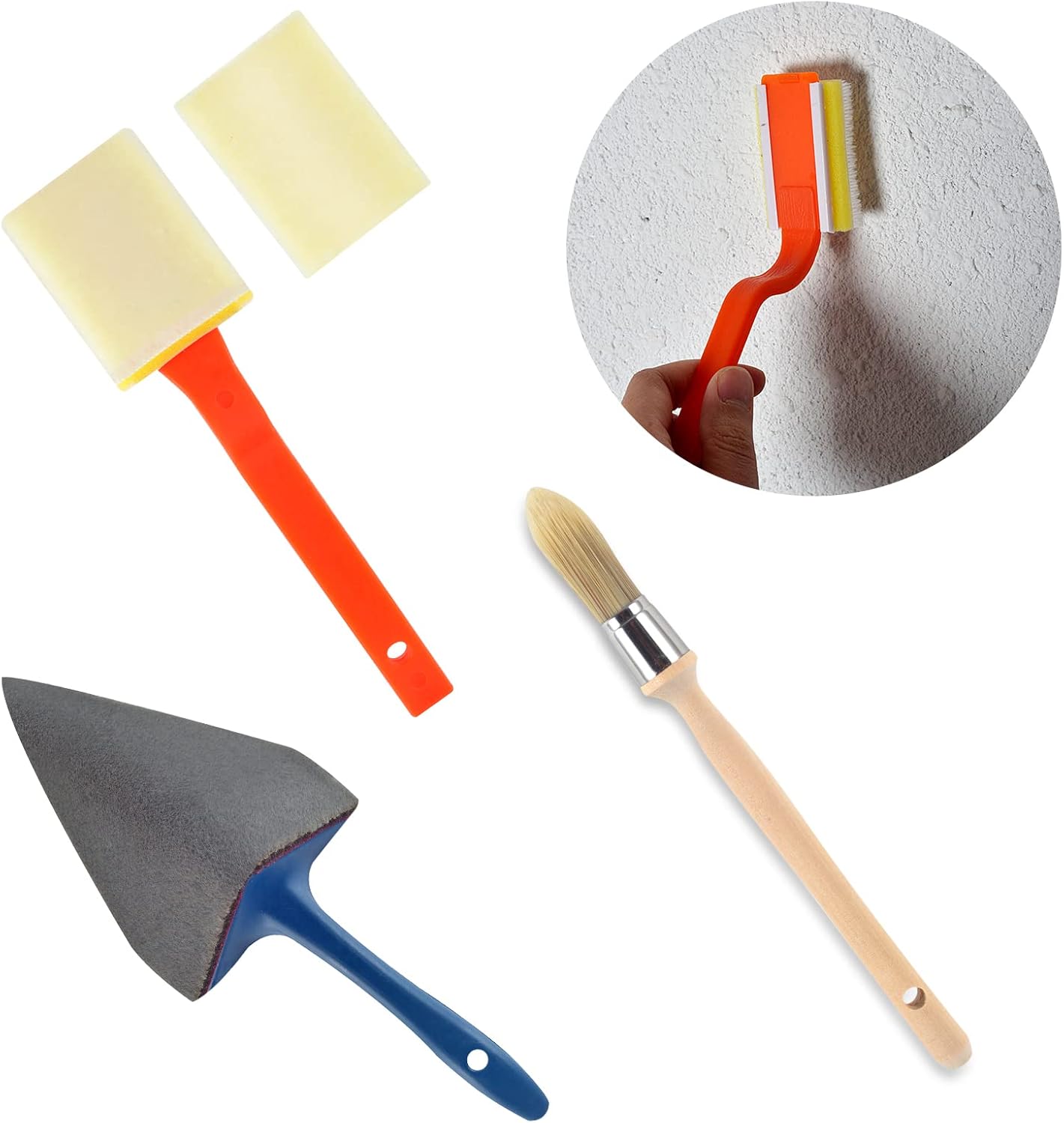 3 Pieces Corner Paint Tools Set 1 Piece Corner Paint Brush