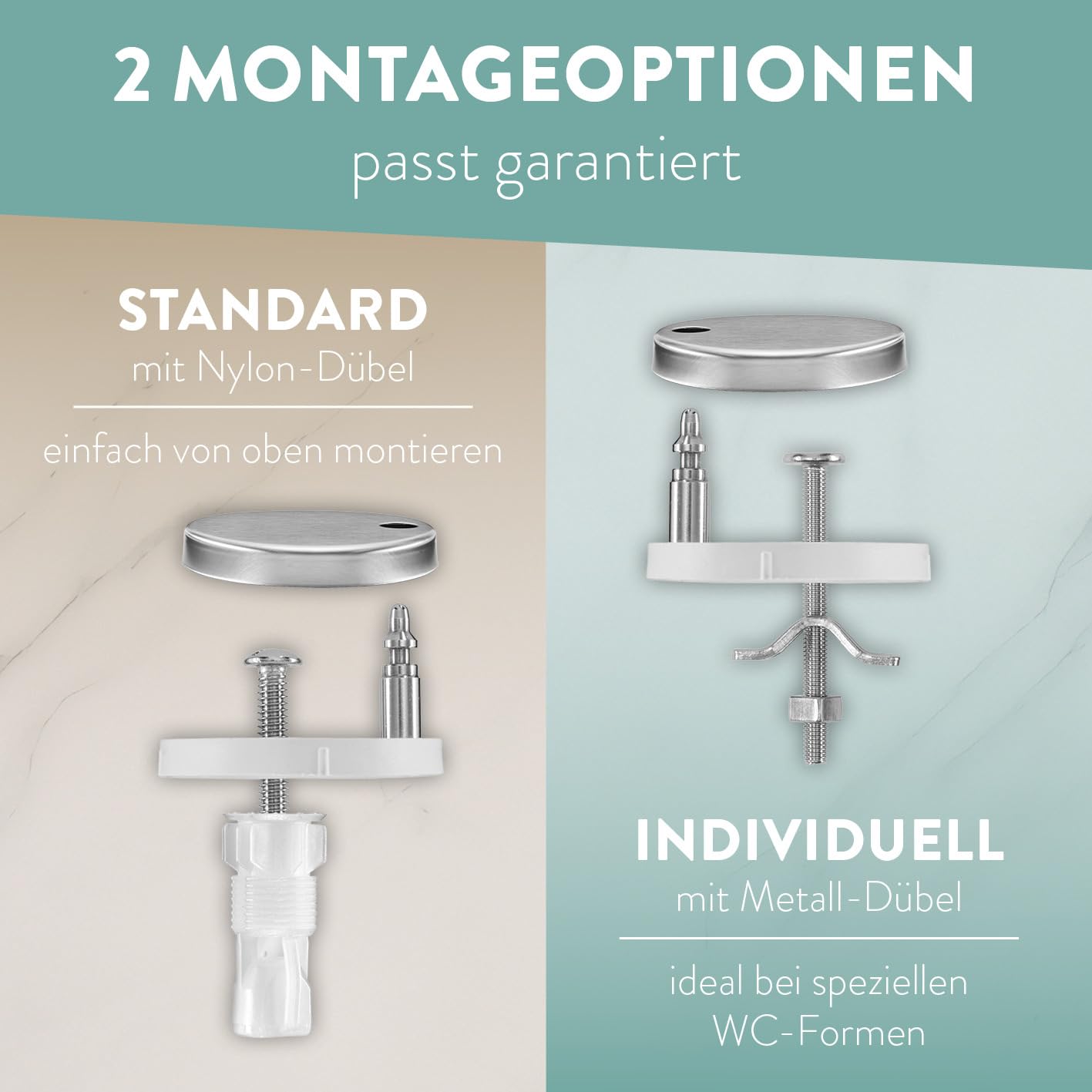 Benkstein® Toilettendeckel mit Absenkautomatik oval weiß – antibakterieller WC Sitz – Quick-Release zur einfachen Reinigung – einfache Montage – Urea-Duroplast – abnehmbar – bis 150 kg belastbar