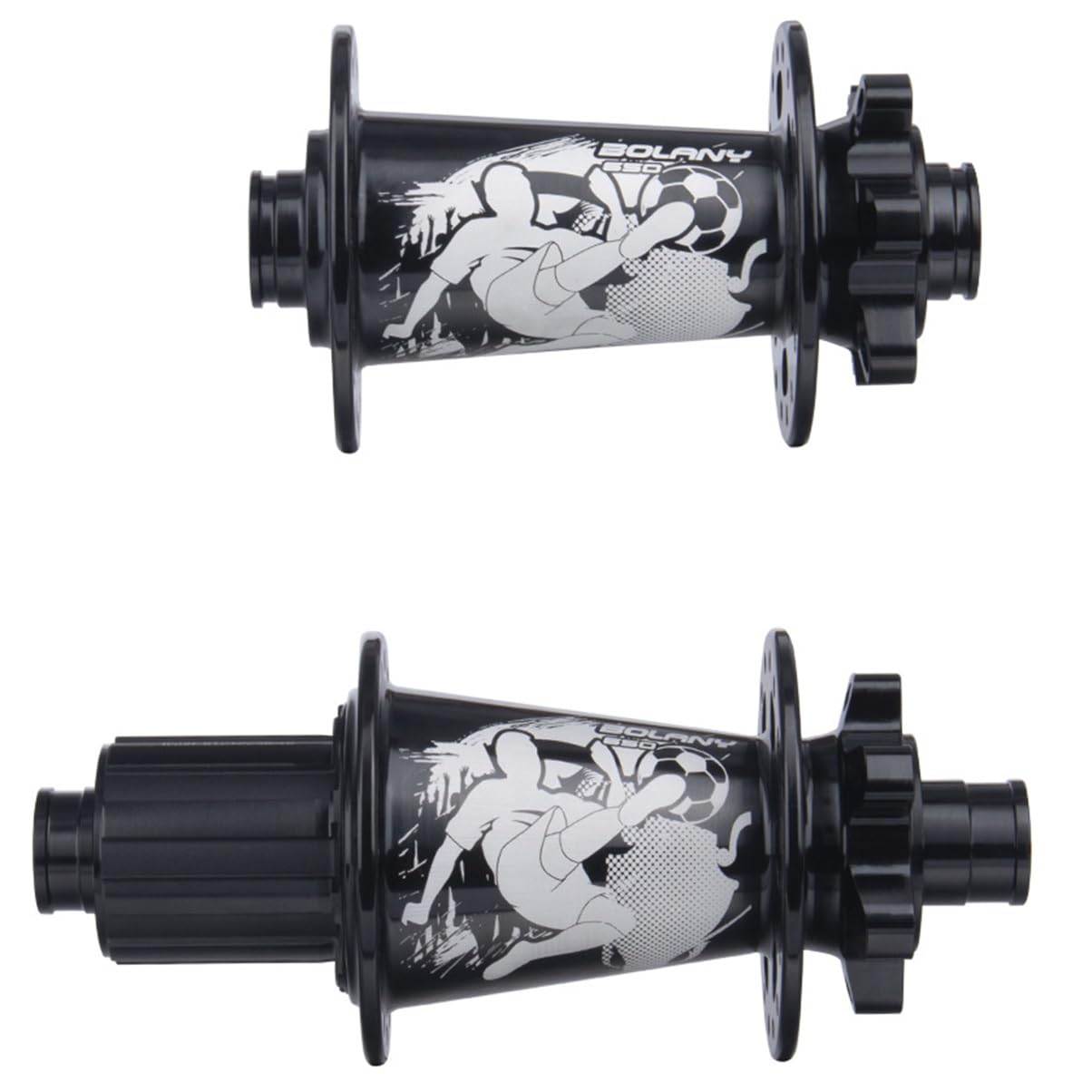Mozzo Boost MTB con Perno Passante 32 Fori 120 Clic 6 Artigli Mozzo MTB in Lega di Alluminio 8-12 velocità Mozzi per Freni A Disco per Mountain Bike(Schwarz)