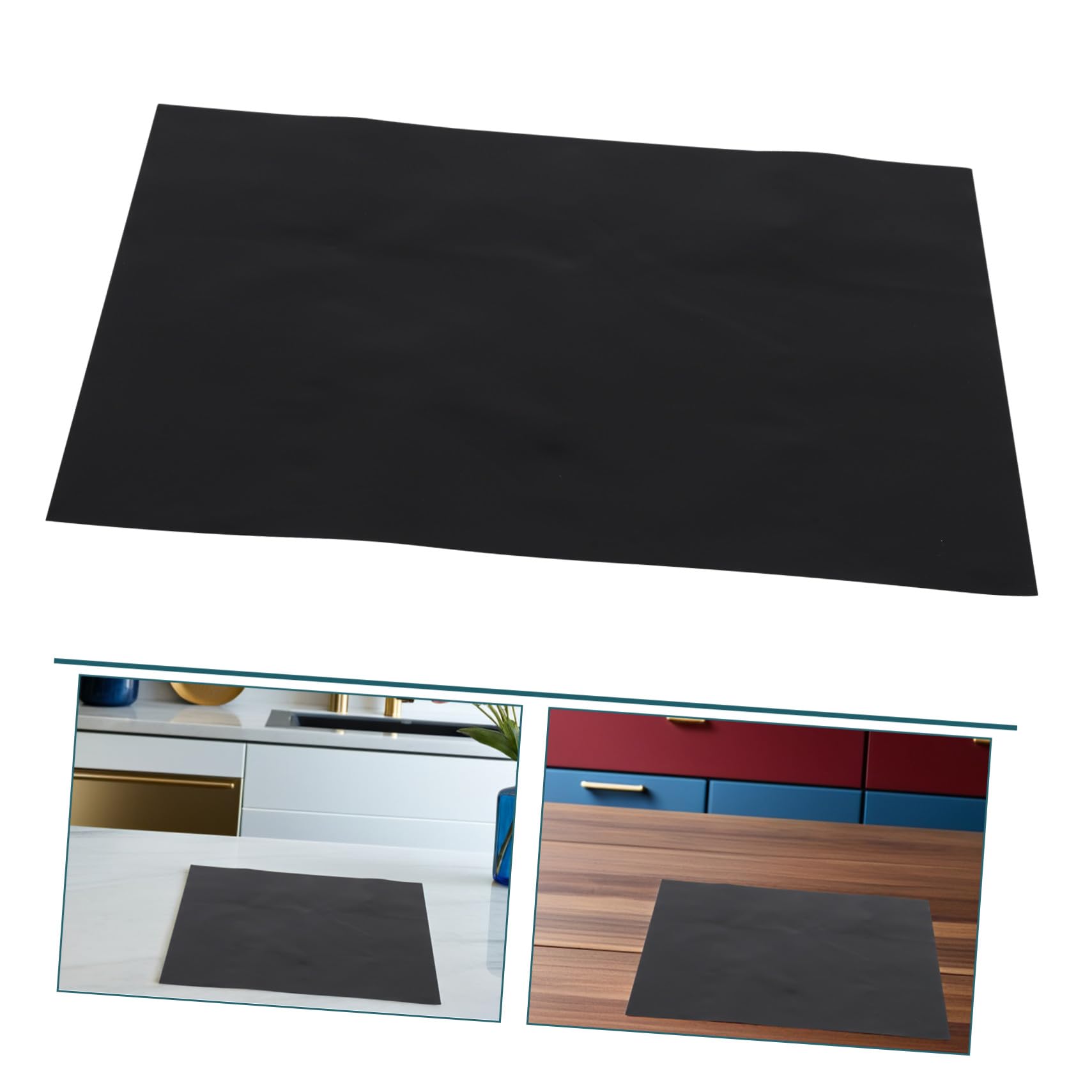 ABOOFAN 4 Piezas Estera de de inducción Protector de la coquetería de inducción Protector de Cocina electrica Almohadilla de Cocina Fibra de Vidrio Negro