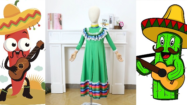 Vestido Mexicano Tradicional para Niñas miniatura 7