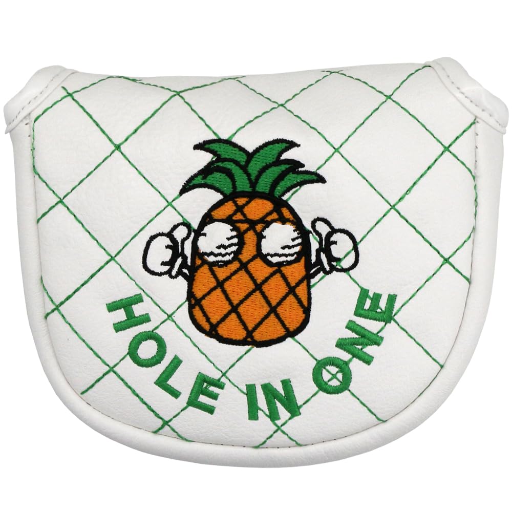 GOLTERS Golf Head Covers Mallet Putter Cover Headcover Magnetic Closure Embroidered Pattern Fit for Most Brands Scotty Cameron Odyssey Mallet Taylormade Ping ect.