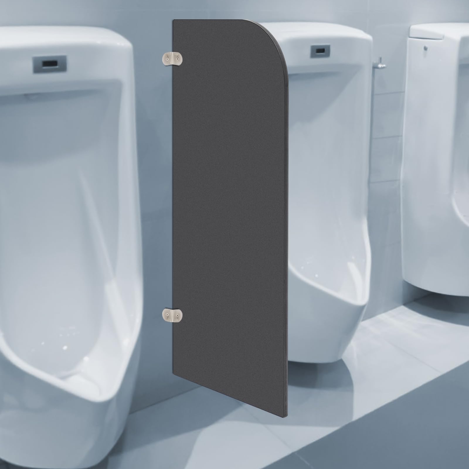 Parete divisoria per orinatoio WC da uomo per WC 40 x 90 (rotondo-nero)