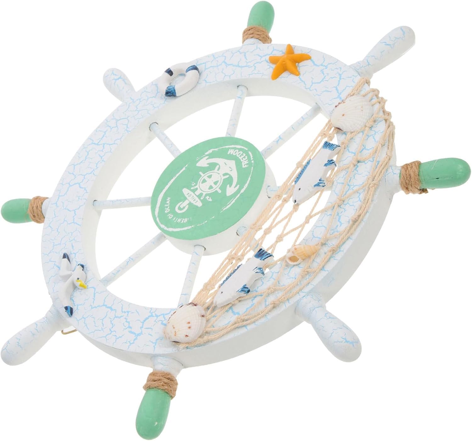 CZJHJYff Sailors Special Wooden Ship Wheel,27CM