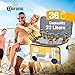 Corona Insulated Cooler with Bluetooth Speakers – Holds 36 Cans, Floating Portable Travel Cooler for Parties, Festivals, Boats, and Beaches (White)