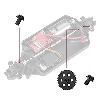 Amazon.com: HAIBOXING 1/18th RC Car Spare Parts Spur Gear