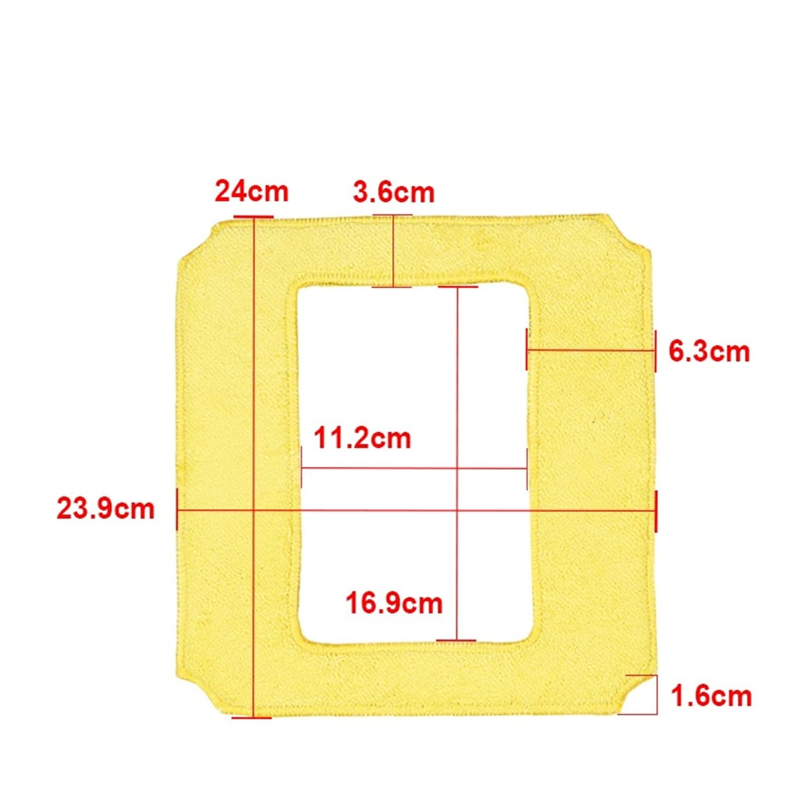 Salviette For Robot Lavavetri, Panni Quadrati, Salviette For La Pulizia Delle Finestre, Compatibili Con Purerobo, Accessori Di Ricambio For Aspirapolvere WS3 WS8S WS3S(6pcs)