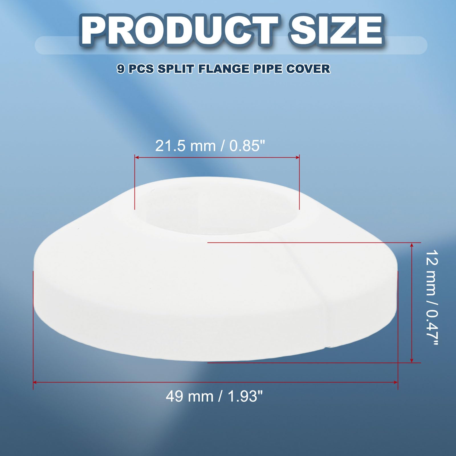 PATIKIL 21.5mm Plumbing Cover Plates - Image 2