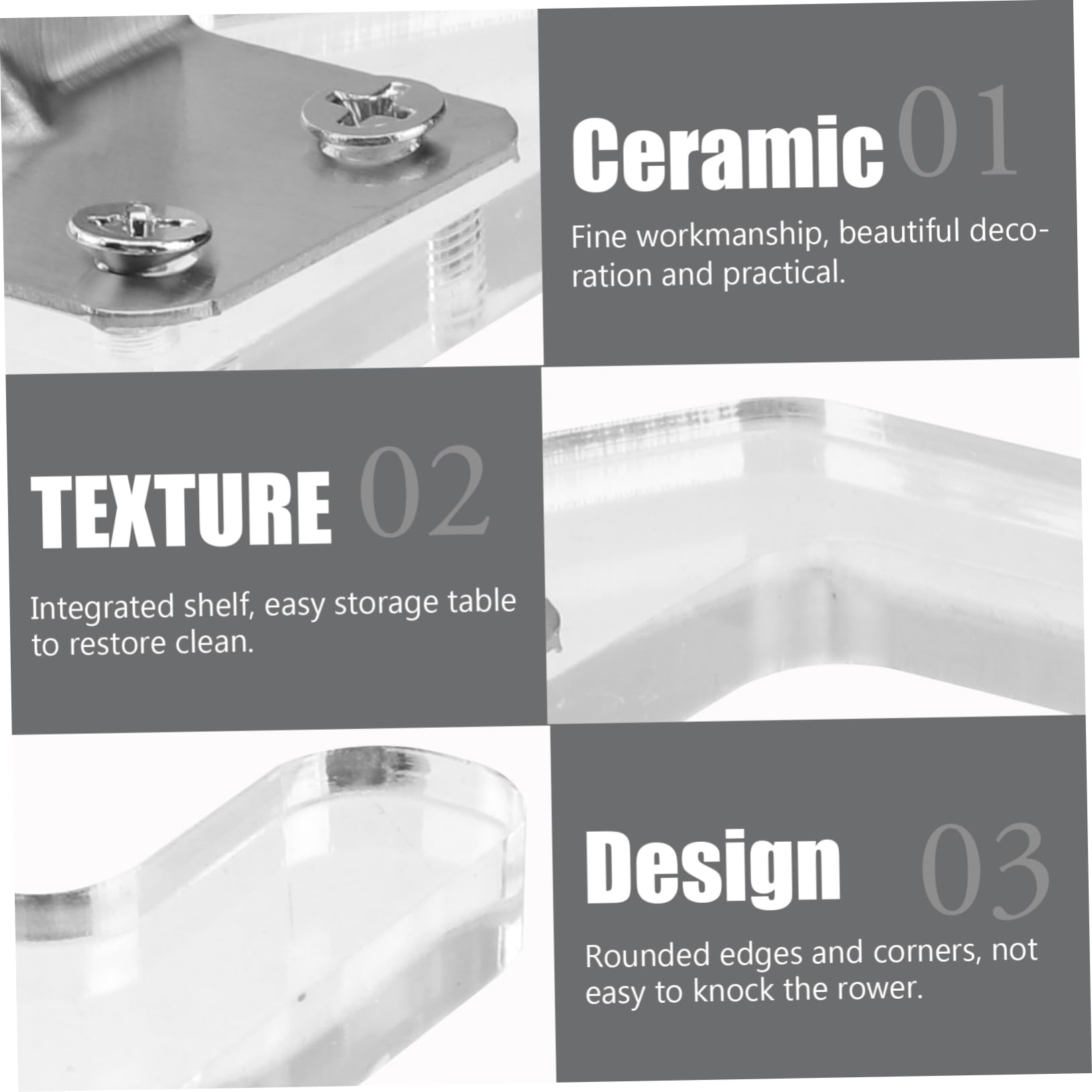 Cabilock 3pezzi Supporto Per Asciugacapelli Da Parete Mensola Salvaspazio Per Phon e Accessori Da Bagno Design Resistente Per Casa e Salone Di Bellezza