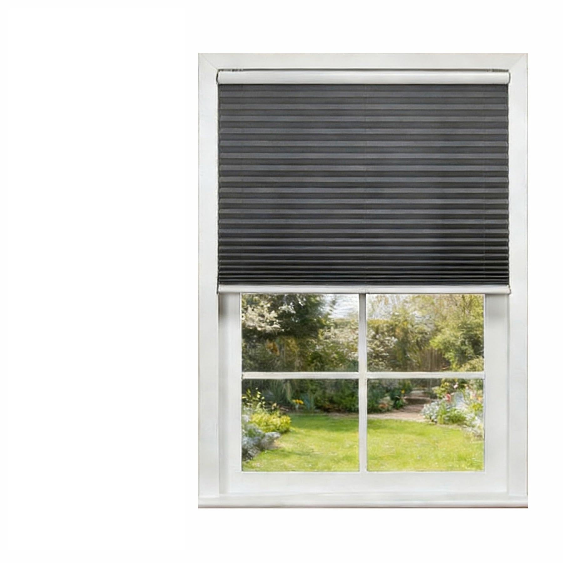 Store plissé 60 x 120 cm opaque protection solaire et pose facile salon cuisine