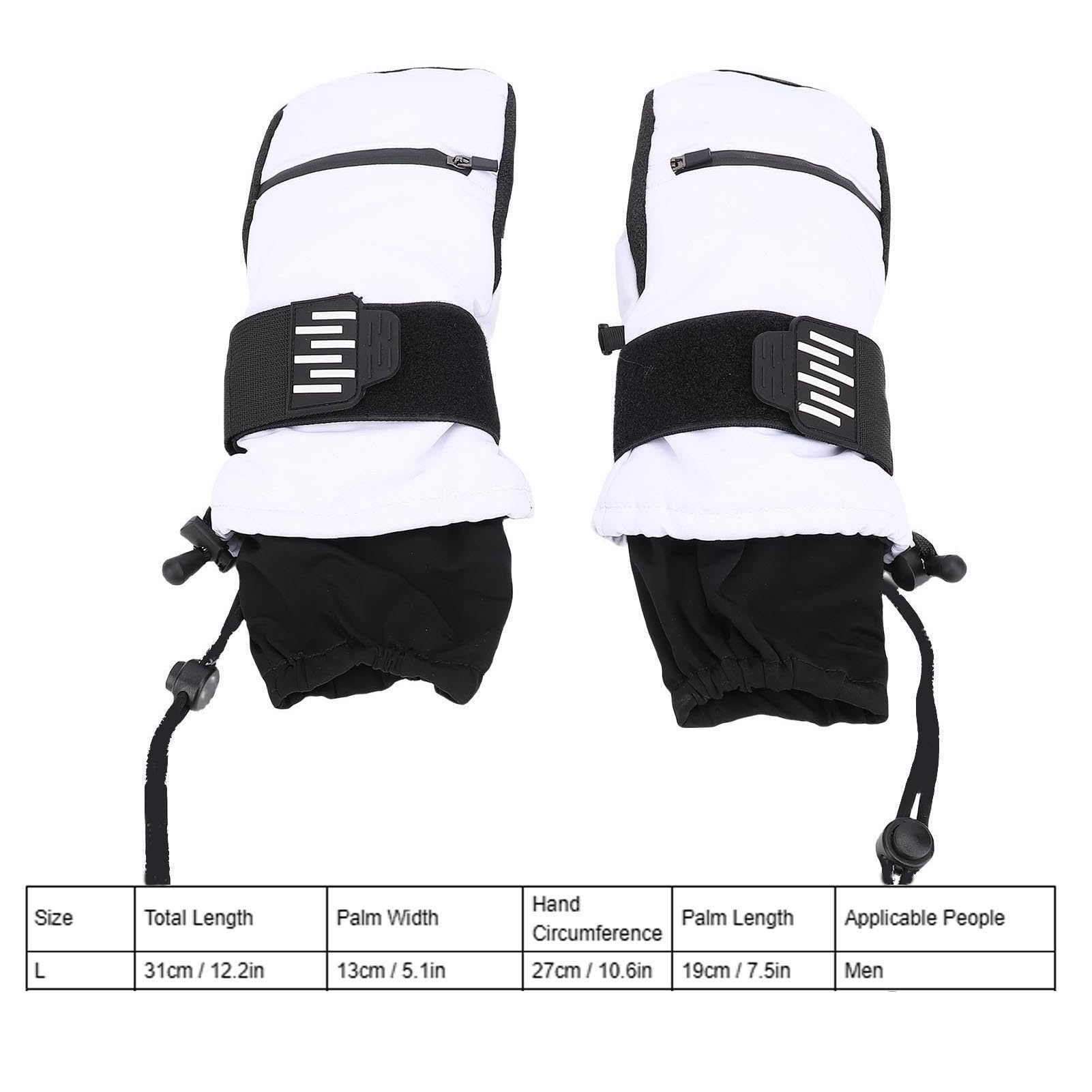 Sorandy Manoplas de esquí, Tela a Prueba de Viento, a Prueba de Nieve, Diseño Ergonómico 3D, Muñequeras, Capa Interior Térmica, Manoplas para Snowboard, Ciclismo, Senderismo y Montañismo
