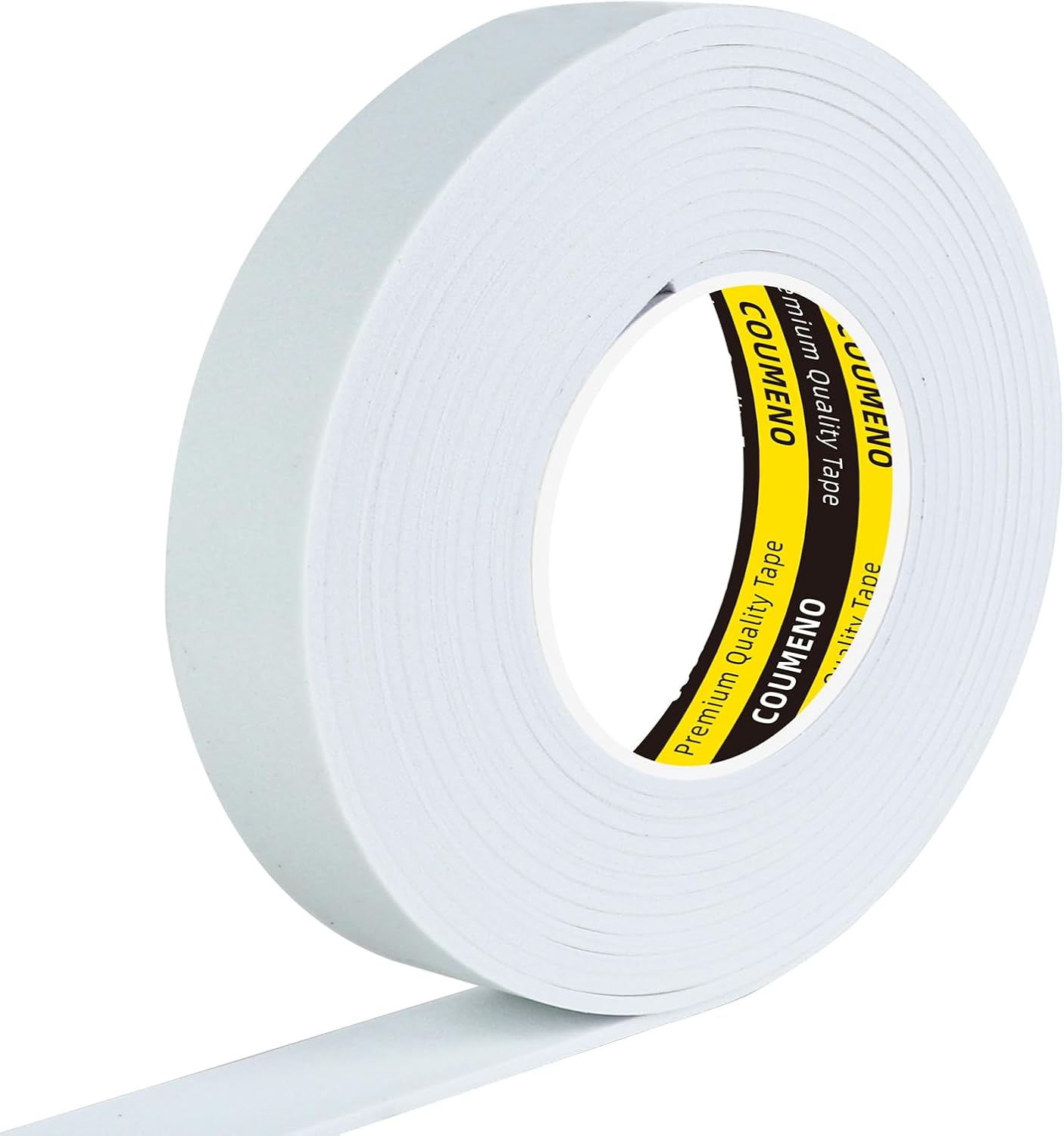 Single Sided Strong Self-Adhesive Foam Tape Strips 2 Pack 2inX16.4FT, Black Weather Stripping for Door/Window Seal, Gap Insulation, DIY Homeowners Easy Install (0.12in Thickness)